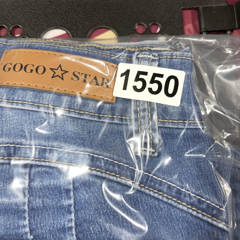 GOGO STAR Jeans Juniors 3 Blue Skinny Stretch Mid Rise Cuffed Ankle - Picture 11 of 11